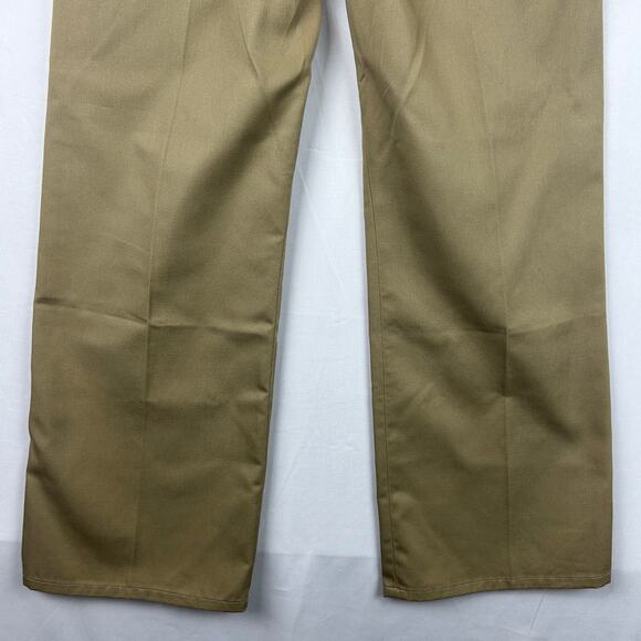 Re/Done Khaki Super Wide Trouser Pant 32" Inseam 436-20WSWTROU Women's Size 27 - Picture 10 of 11